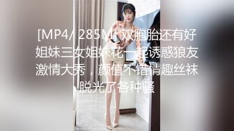 [MP4/ 285M] 双胞胎还有好姐妹三女姐妹花一起诱惑狼友激情大秀，颜值不错情趣丝袜脱光了各种骚